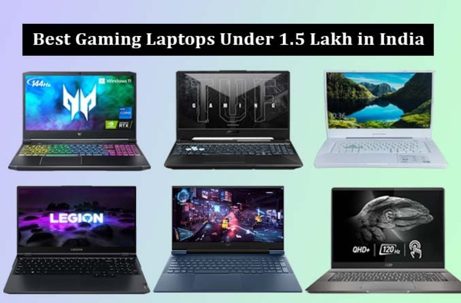 Best Gaming Laptops Under 1.5 lakh in India 2023 91Laptop