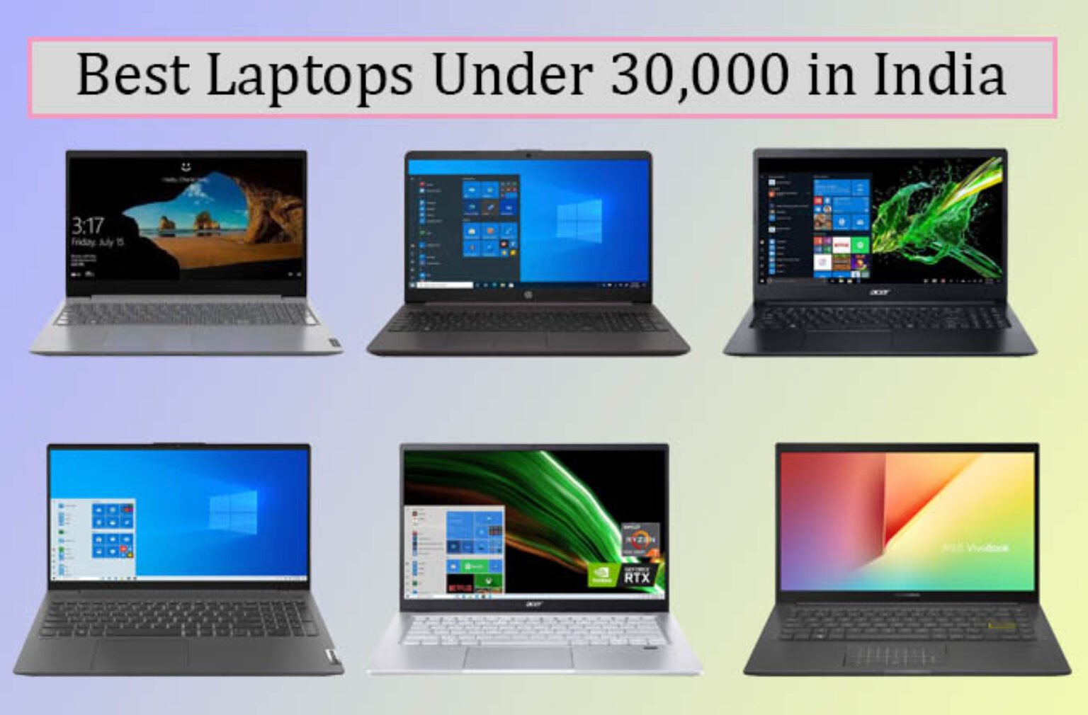 Best Laptops Under 30000 in India 2023 91Laptop