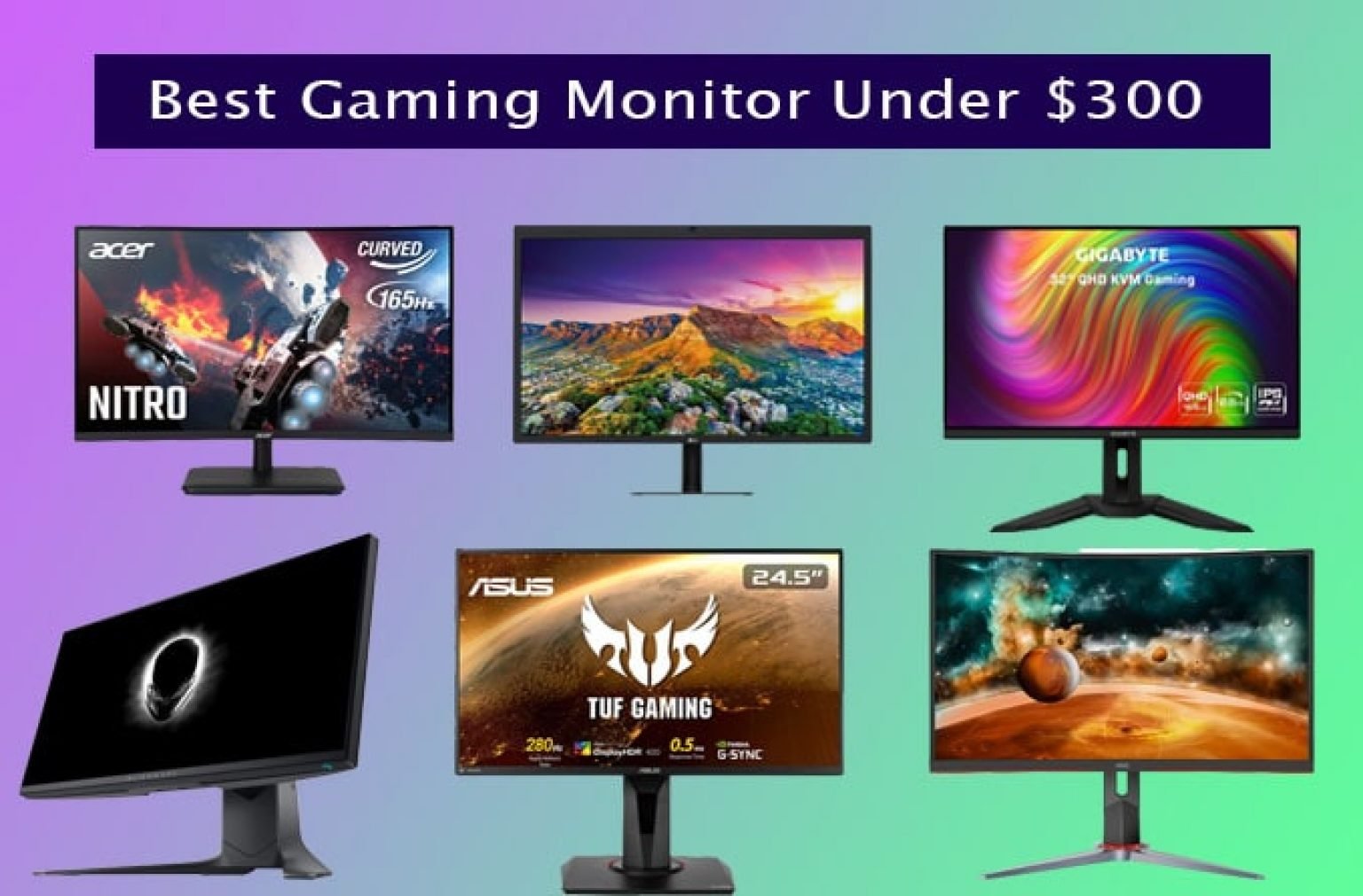 Best Gaming Monitor Under 300 in 2023 - 91Laptop