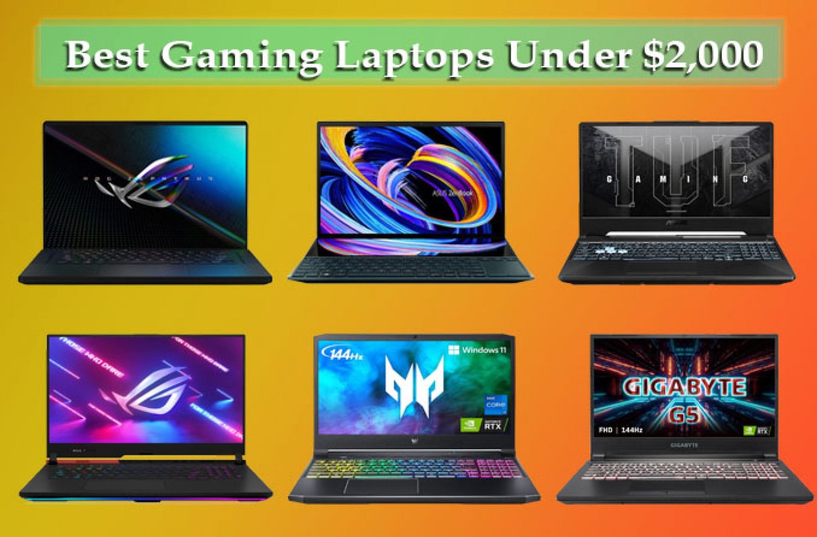 Best Gaming Laptops Under 2000 in 2023 91Laptop