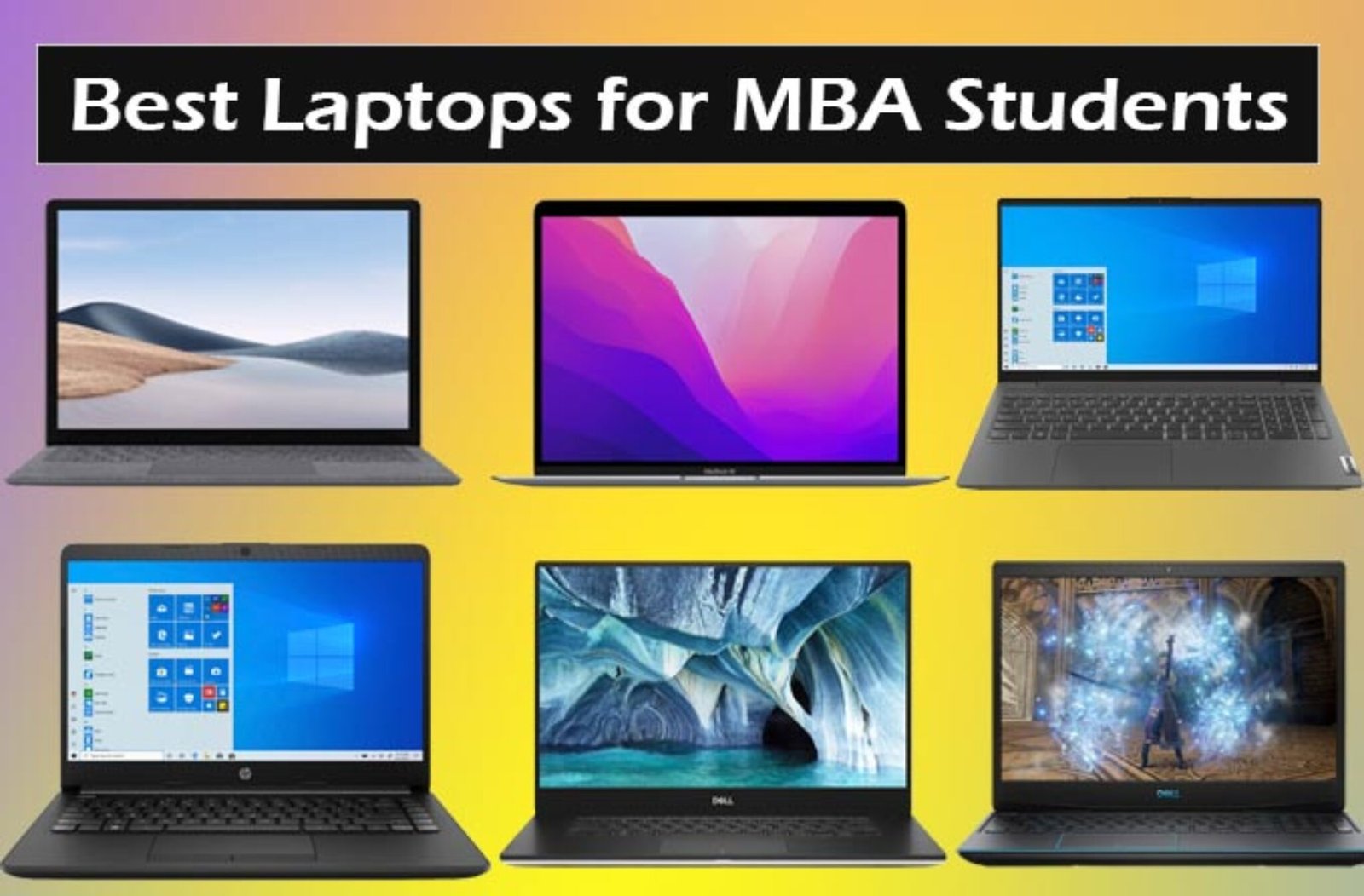 Top 7 Best Laptop For MBA Students 91Laptop
